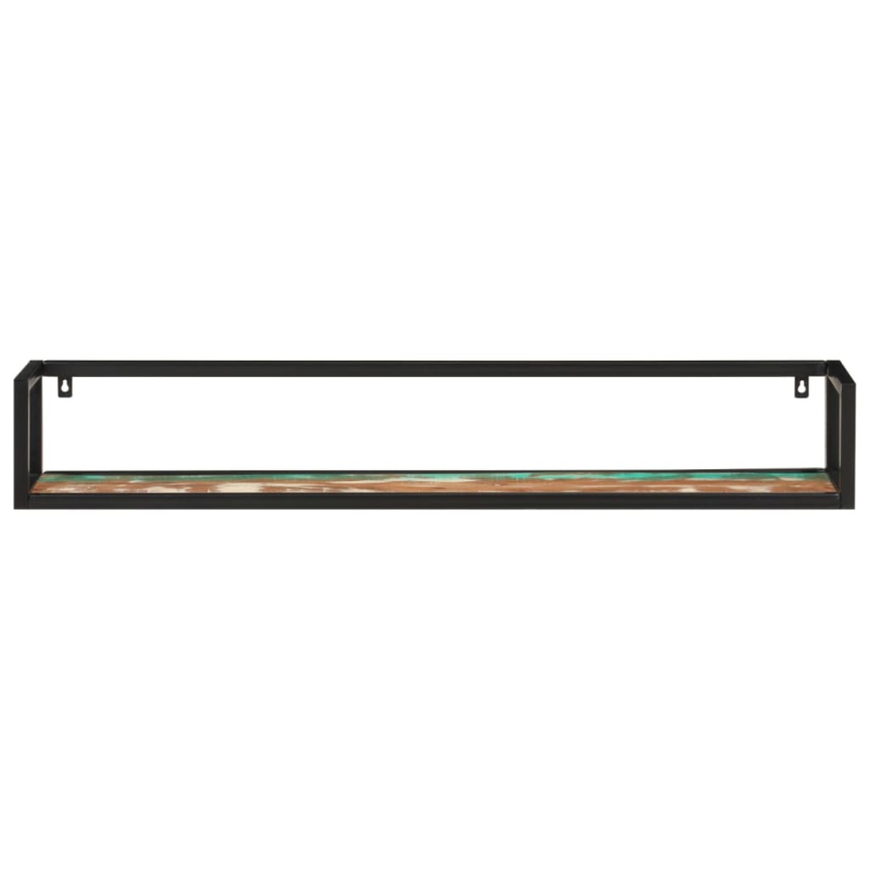 Wandregale 2 Stk. 110x17x17 cm Altholz Massiv und Eisen