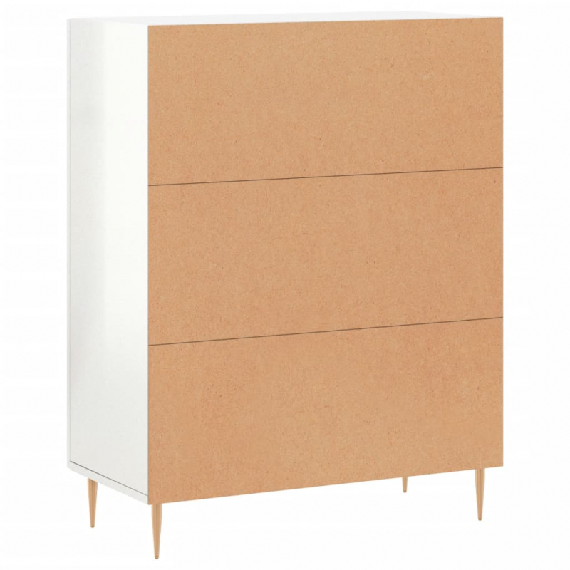 Sideboard Hochglanz-Weiß 69,5x34x90 cm Holzwerkstoff