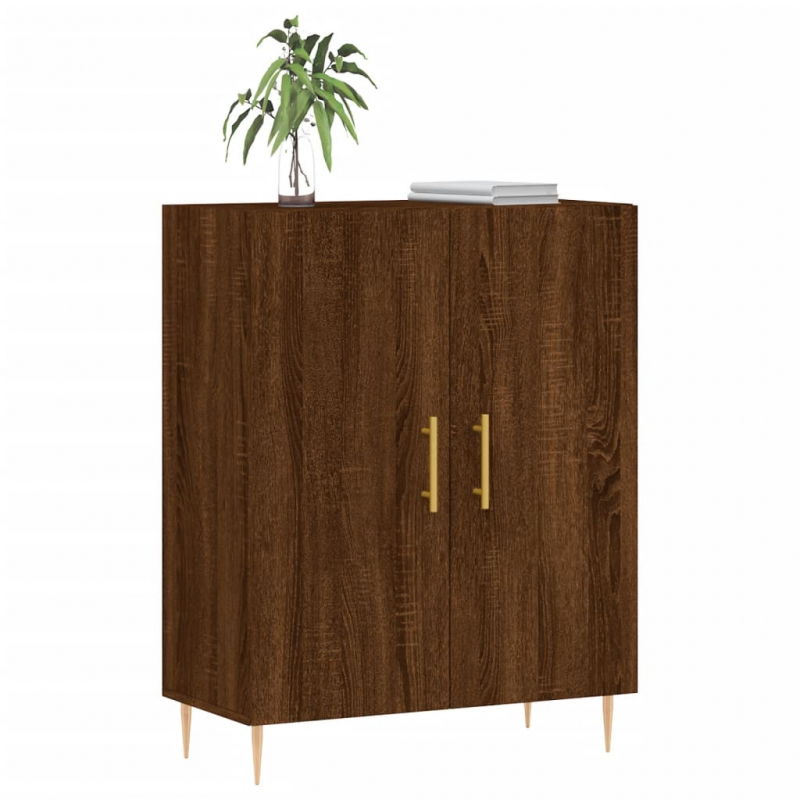 Sideboard Braun Eichen-Optik 69,5x34x90 cm Holzwerkstoff