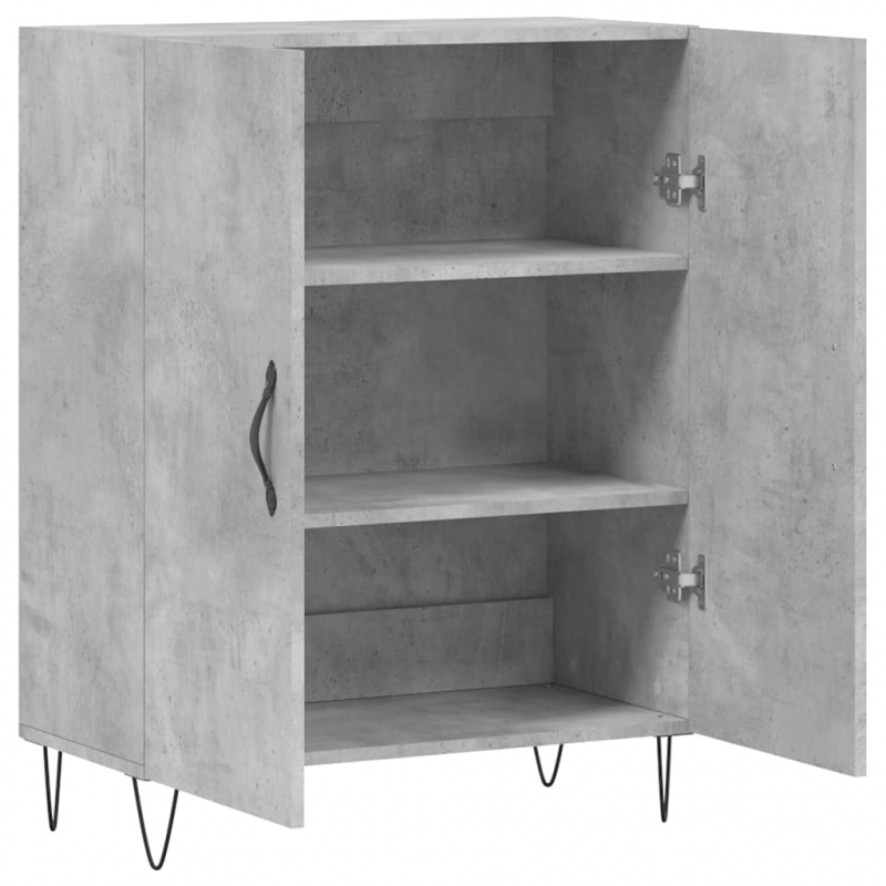 Sideboard Betongrau 69,5x34x90 cm Holzwerkstoff