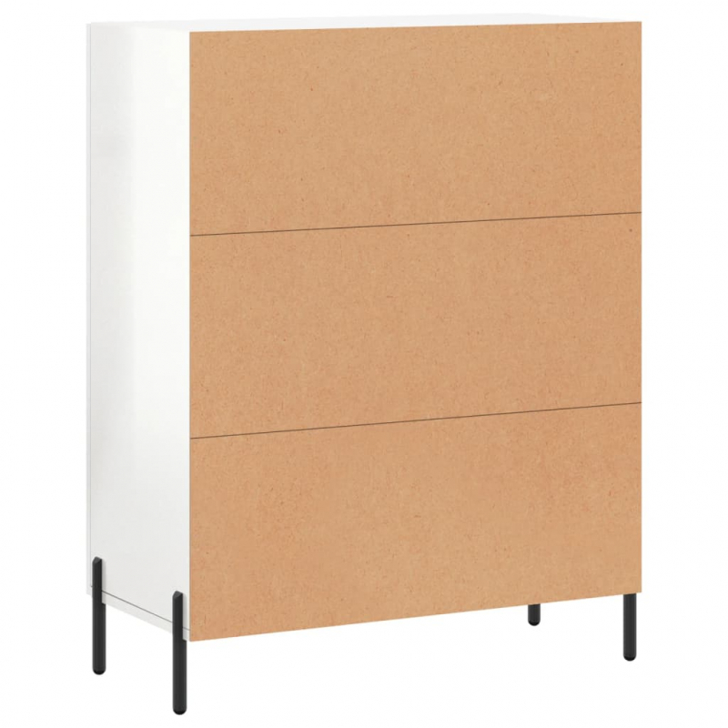 Sideboard Hochglanz-Weiß 69,5x34x90 cm Holzwerkstoff