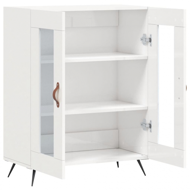 Sideboard Hochglanz-Weiß 69,5x34x90 cm Holzwerkstoff