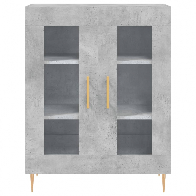Sideboard Betongrau 69,5x34x90 cm Holzwerkstoff