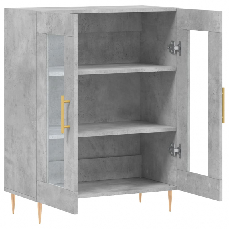 Sideboard Betongrau 69,5x34x90 cm Holzwerkstoff