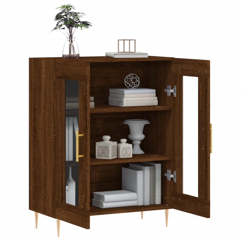Sideboard Braun Eichen-Optik 69,5x34x90 cm Holzwerkstoff