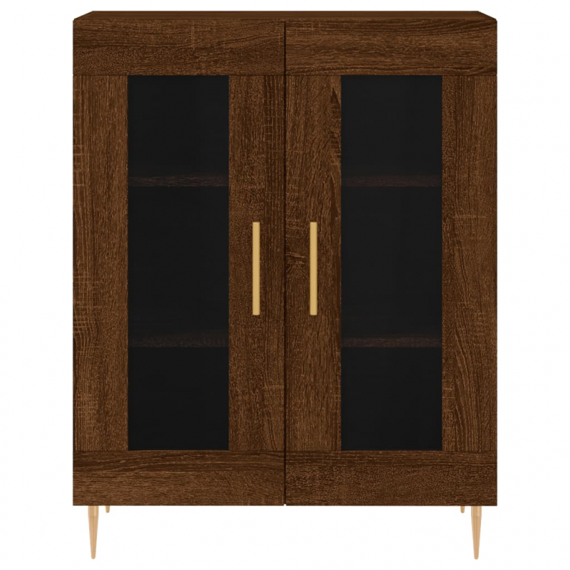 Sideboard Braun Eichen-Optik 69,5x34x90 cm Holzwerkstoff
