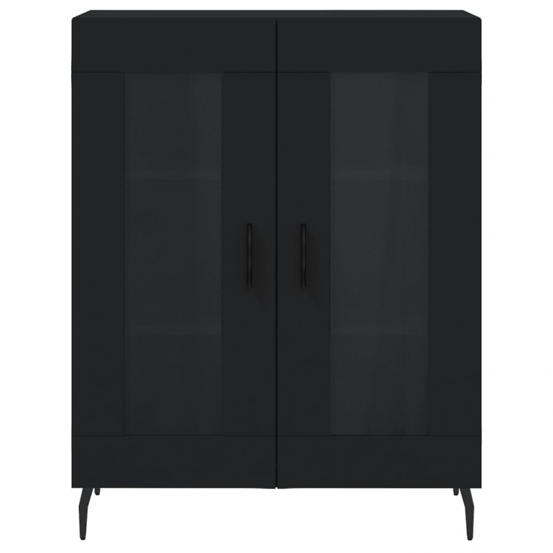Sideboard Schwarz 69,5x34x90 cm Holzwerkstoff
