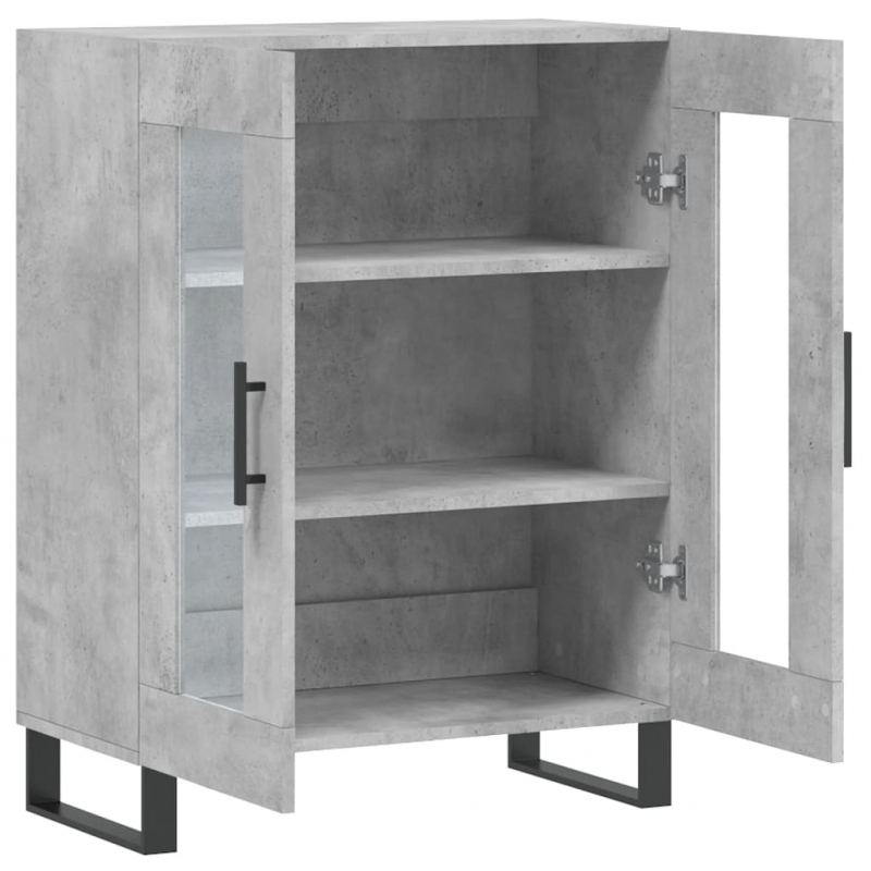 Sideboard Betongrau 69,5x34x90 cm Holzwerkstoff