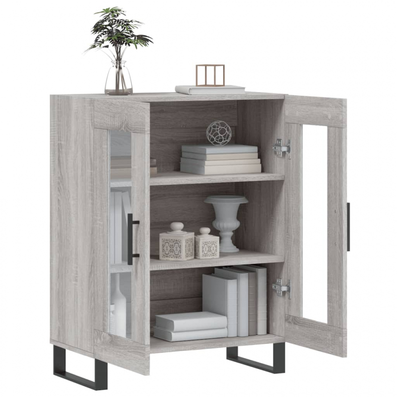 Sideboard Grau Sonoma 69,5x34x90 cm Holzwerkstoff