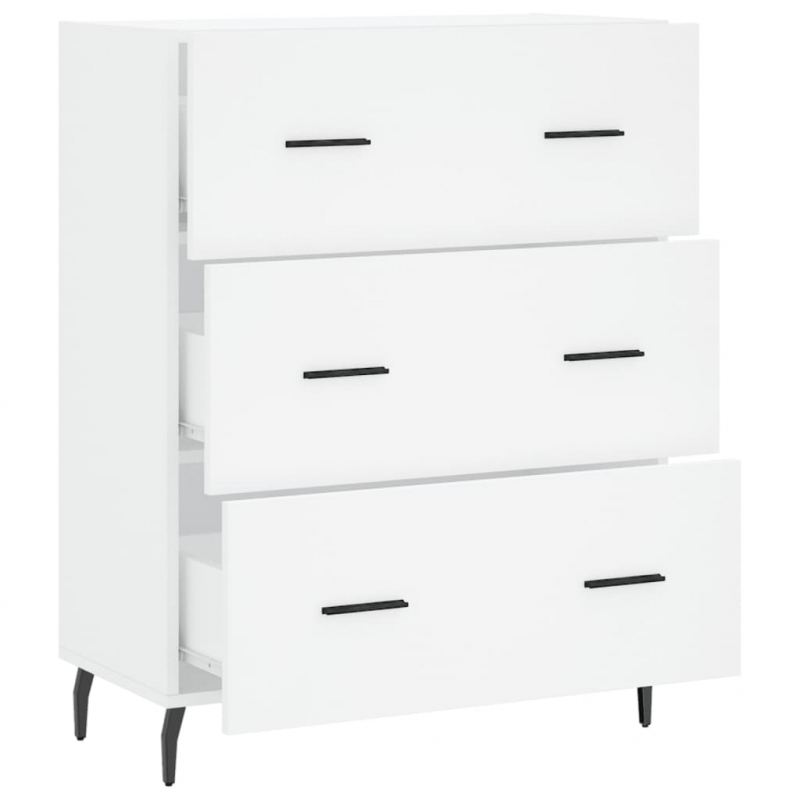 Sideboard Weiß 69,5x34x90 cm Holzwerkstoff