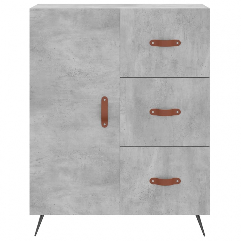 Sideboard Betongrau 69,5x34x90 cm Holzwerkstoff