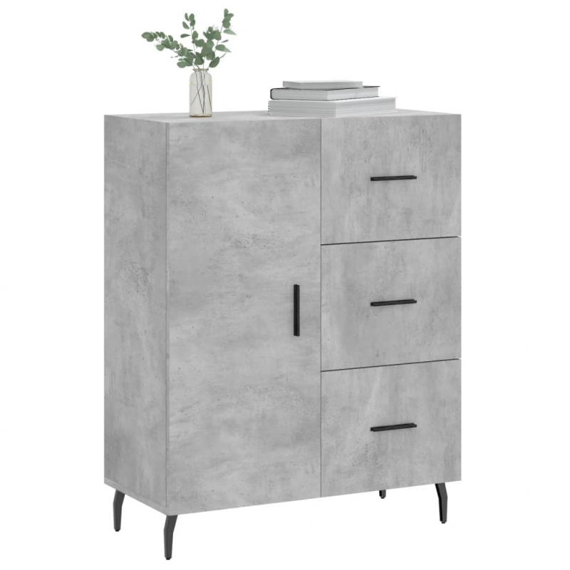 Sideboard Betongrau 69,5x34x90 cm Holzwerkstoff