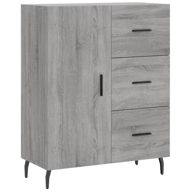 Sideboard Grau Sonoma 69,5x34x90 cm Holzwerkstoff