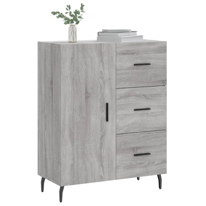 Sideboard Grau Sonoma 69,5x34x90 cm Holzwerkstoff