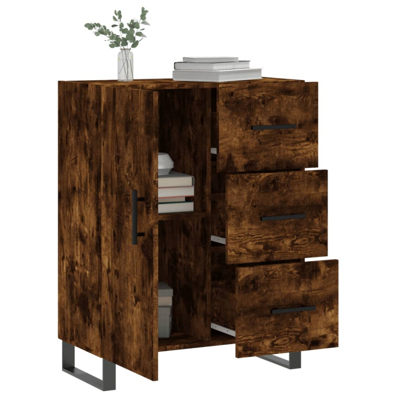 Sideboard Räuchereiche 69,5x34x90 cm Holzwerkstoff