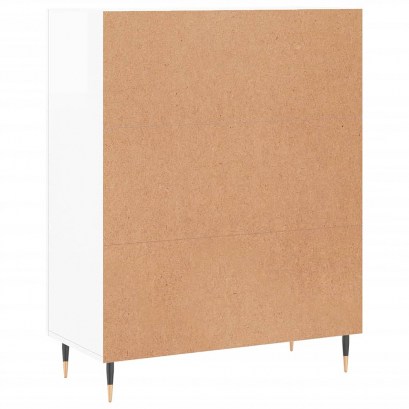 Sideboard Hochglanz-Weiß 69,5x34x90 cm Holzwerkstoff
