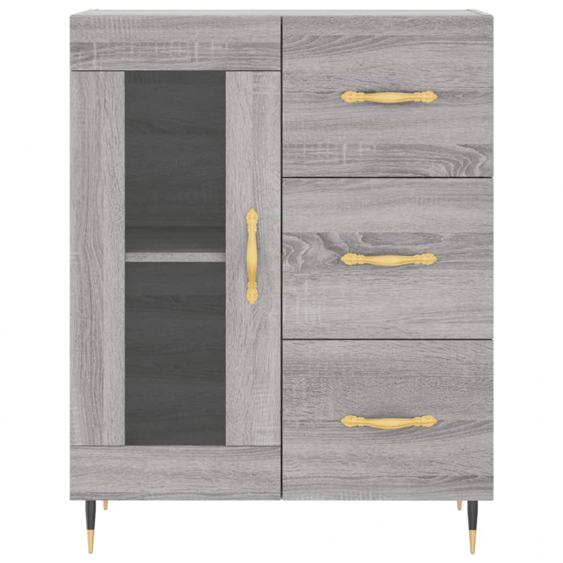 Sideboard Grau Sonoma 69,5x34x90 cm Holzwerkstoff