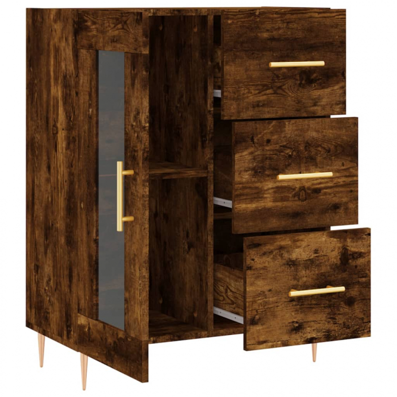 Sideboard Räuchereiche 69,5x34x90 cm Holzwerkstoff