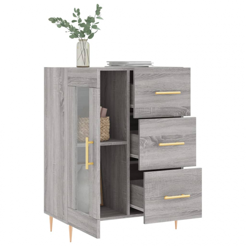 Sideboard Grau Sonoma 69,5x34x90 cm Holzwerkstoff