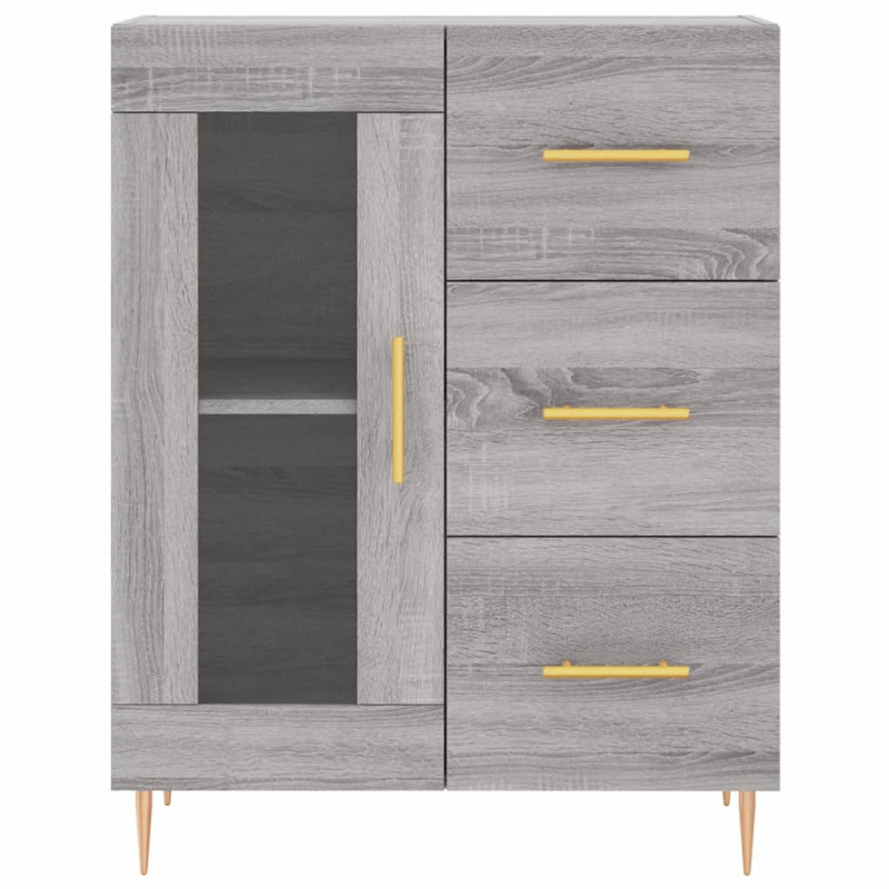 Sideboard Grau Sonoma 69,5x34x90 cm Holzwerkstoff