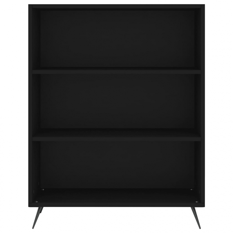 Bücherregal Schwarz 69,5x32,5x90 cm Holzwerkstoff