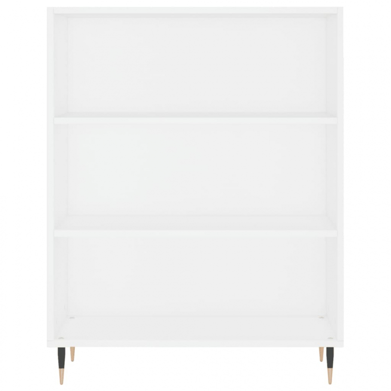 Bücherregal Weiß 69,5x32,5x90 cm Holzwerkstoff