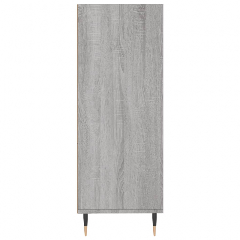 Bücherregal Grau Sonoma 69,5x32,5x90 cm Holzwerkstoff
