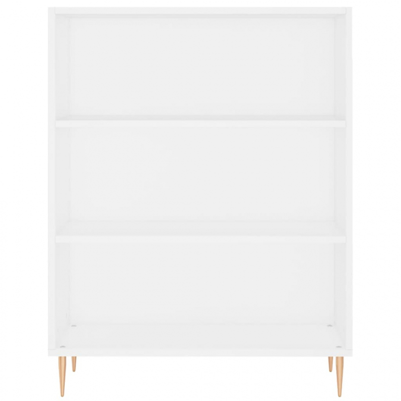 Bücherregal Weiß 69,5x32,5x90 cm Holzwerkstoff
