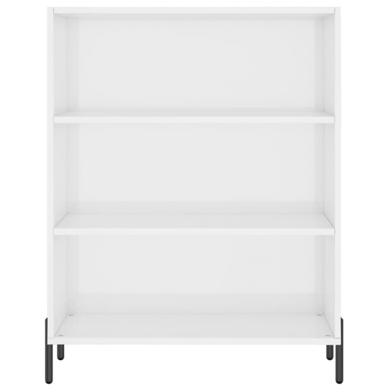Regalschrank Hochglanz-Weiß 69,5x32,5x90 cm Holzwerkstoff