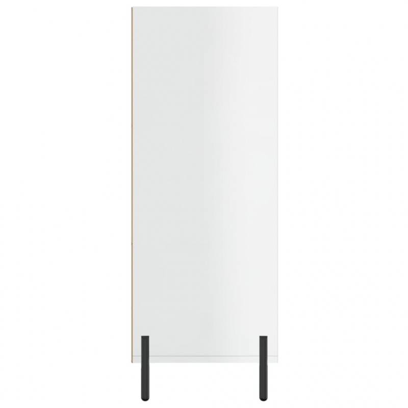 Regalschrank Hochglanz-Weiß 69,5x32,5x90 cm Holzwerkstoff