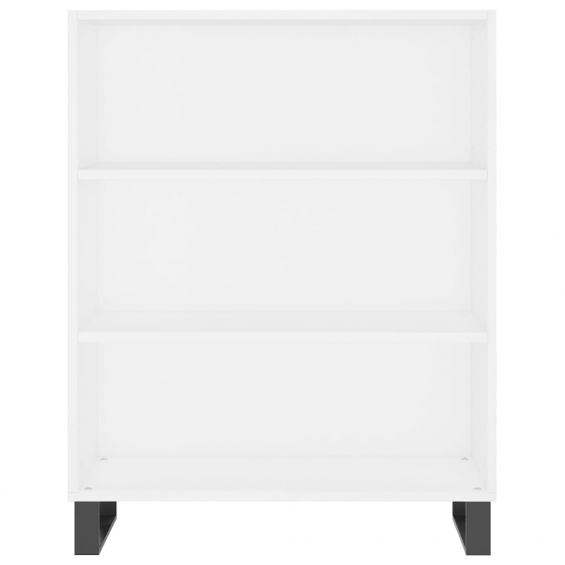 Regalschrank Weiß 69,5x32,5x90 cm Holzwerkstoff