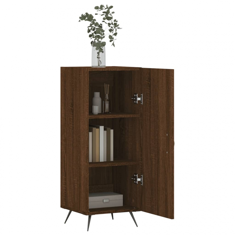 Sideboard Braun Eichen-Optik 34,5x34x90 cm Holzwerkstoff