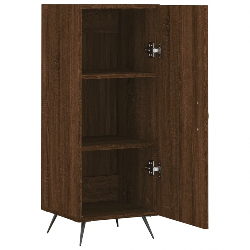 Sideboard Braun Eichen-Optik 34,5x34x90 cm Holzwerkstoff