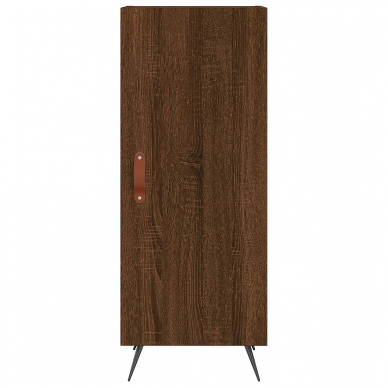 Sideboard Braun Eichen-Optik 34,5x34x90 cm Holzwerkstoff