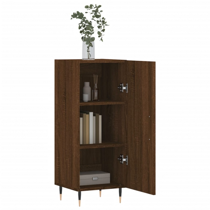 Sideboard Braun Eichen-Optik 34,5x34x90 cm Holzwerkstoff