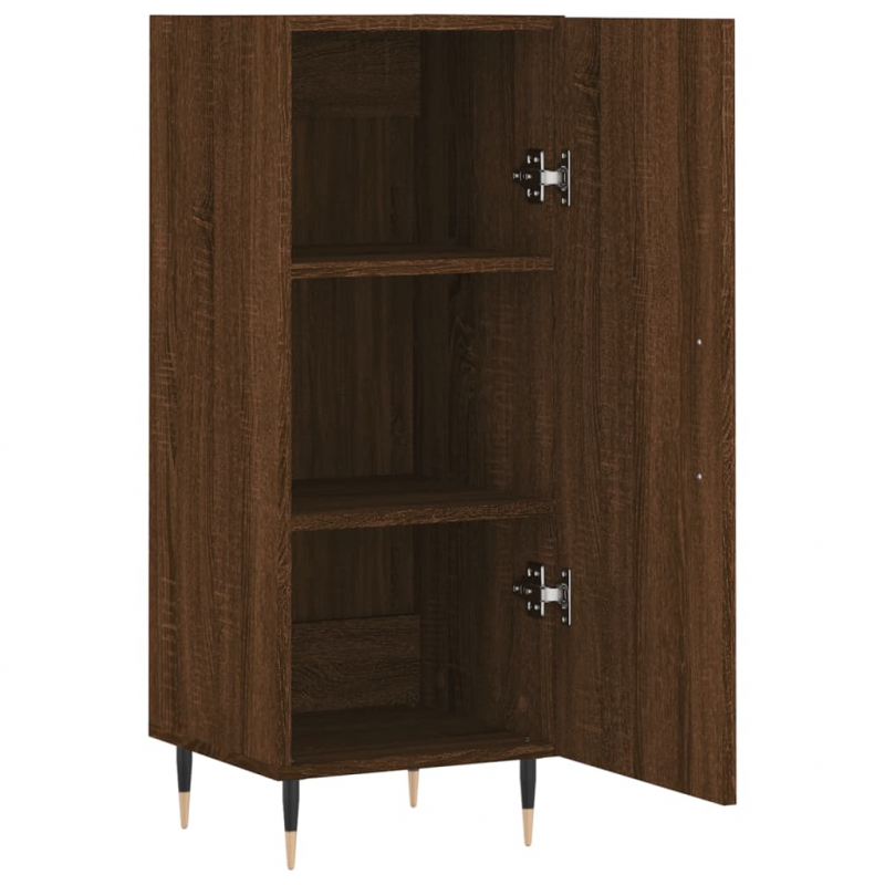 Sideboard Braun Eichen-Optik 34,5x34x90 cm Holzwerkstoff
