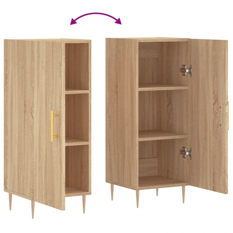 Sideboard Sonoma-Eiche 34,5x34x90 cm Holzwerkstoff