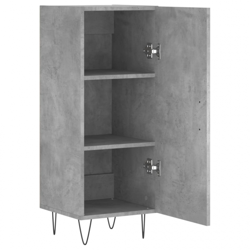 Sideboard Betongrau 34,5x34x90 cm Holzwerkstoff