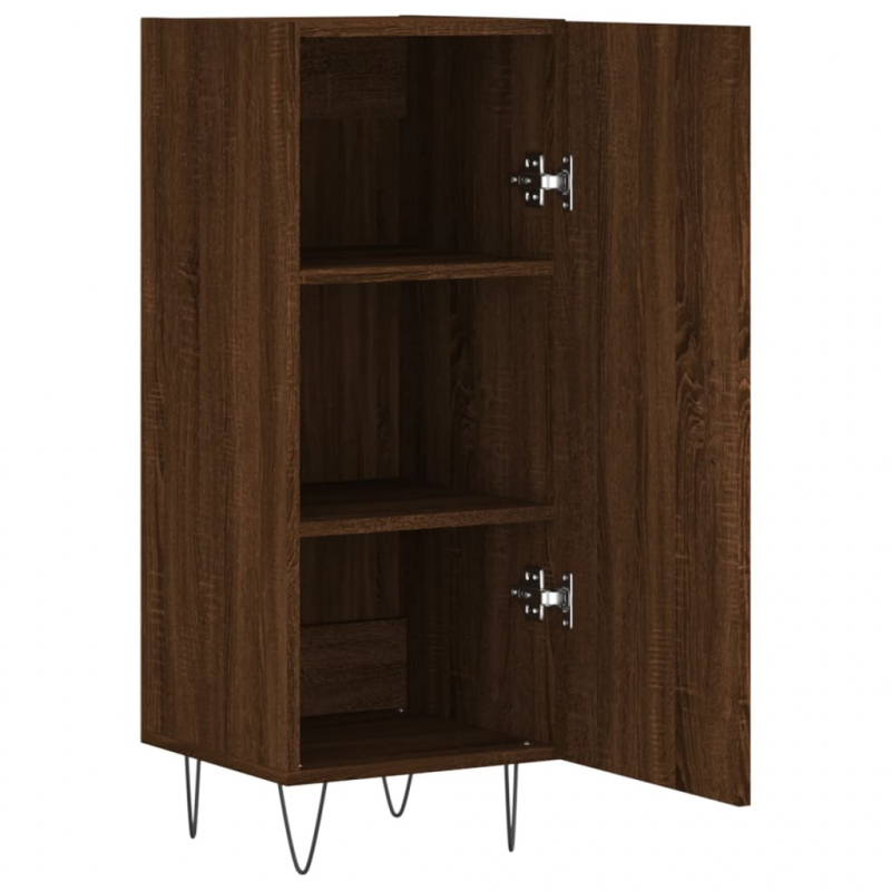 Sideboard Braun Eichen-Optik 34,5x34x90 cm Holzwerkstoff