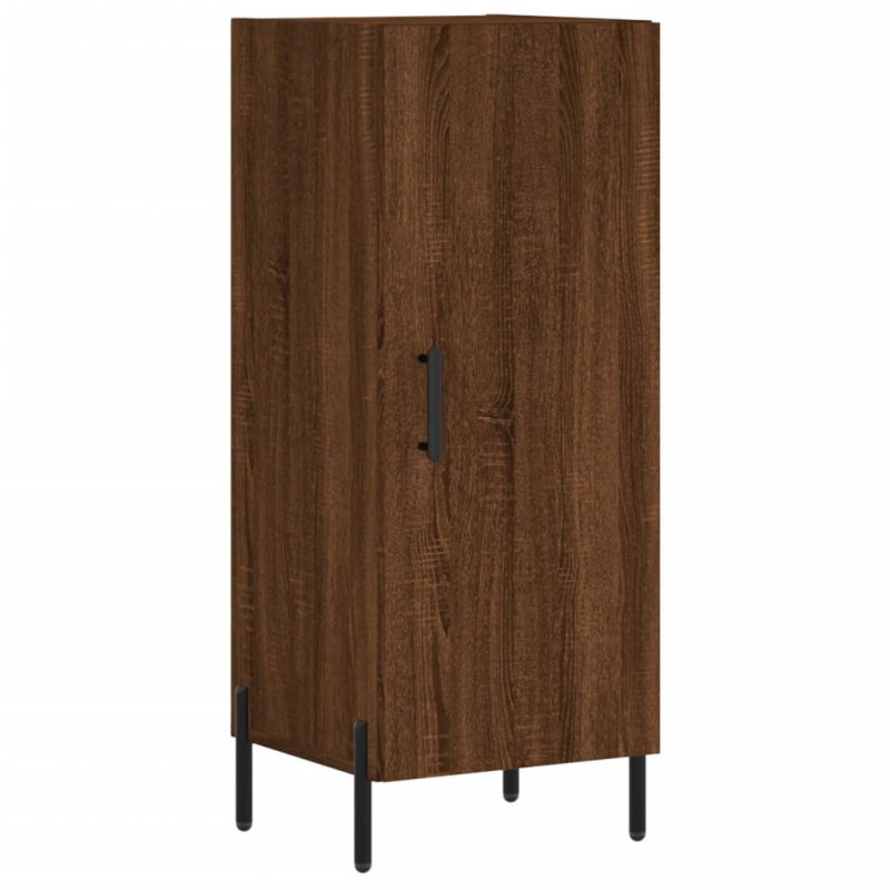 Sideboard Braun Eichen-Optik 34,5x34x90 cm Holzwerkstoff
