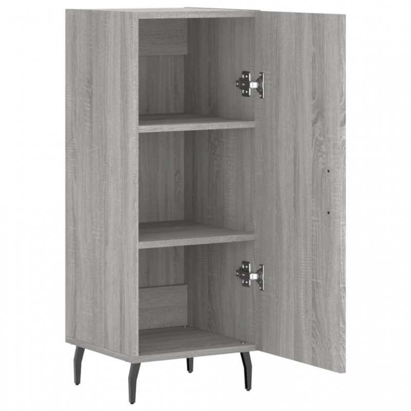 Sideboard Grau Sonoma 34,5x34x90 cm Holzwerkstoff