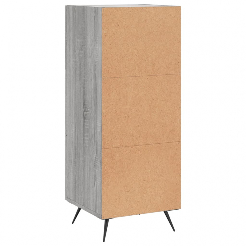 Sideboard Grau Sonoma 34,5x34x90 cm Holzwerkstoff