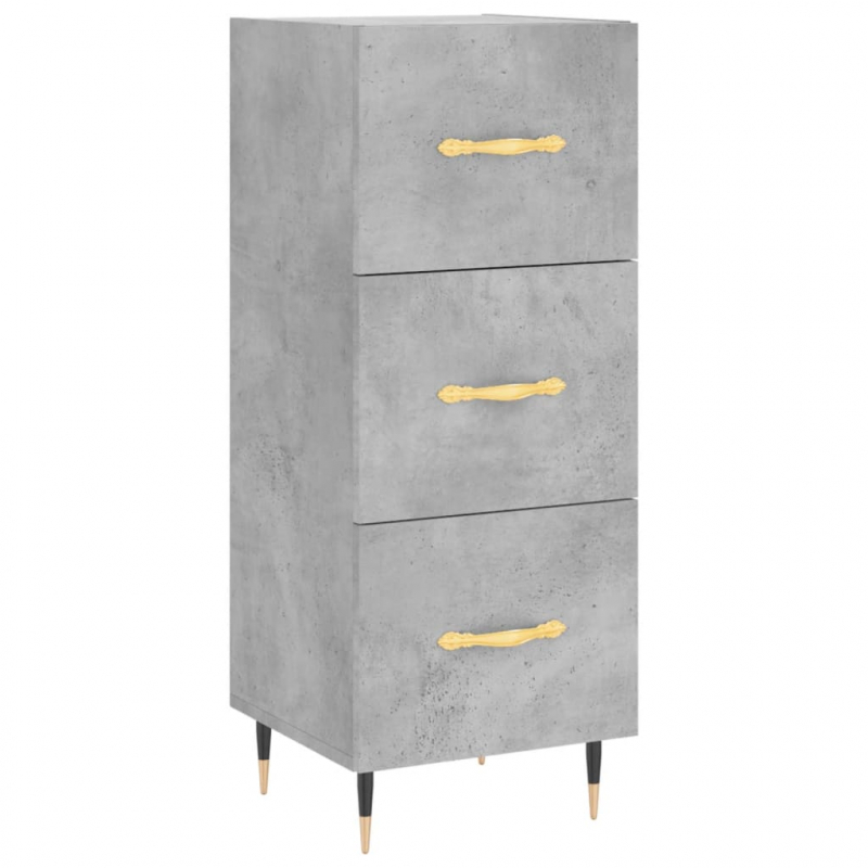 Sideboard Betongrau 34,5x34x90 cm Holzwerkstoff
