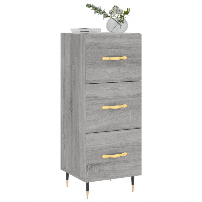 Sideboard Grau Sonoma 34,5x34x90 cm Holzwerkstoff