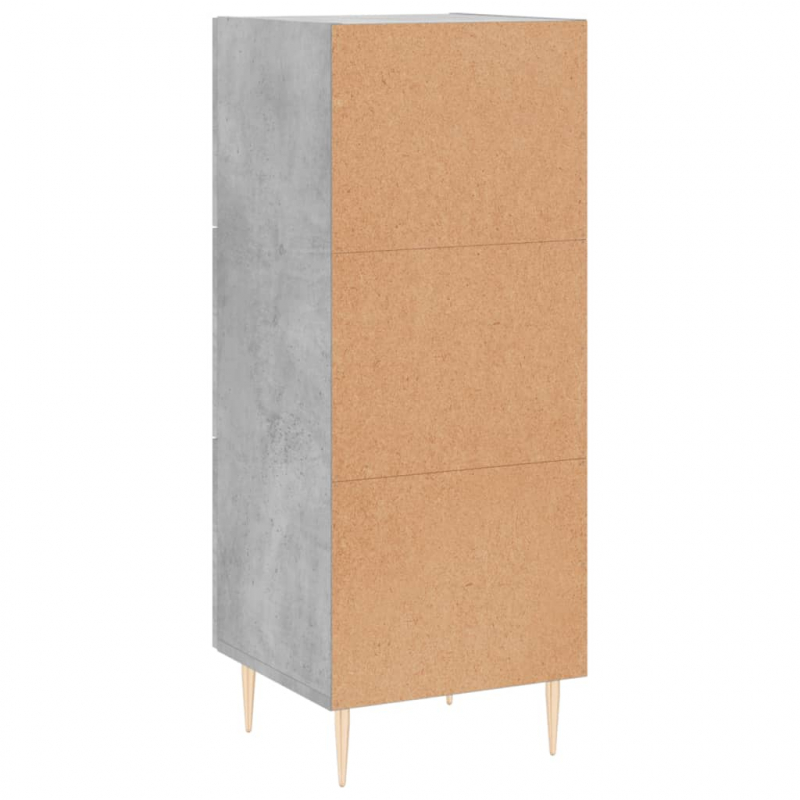Sideboard Betongrau 34,5x34x90 cm Holzwerkstoff