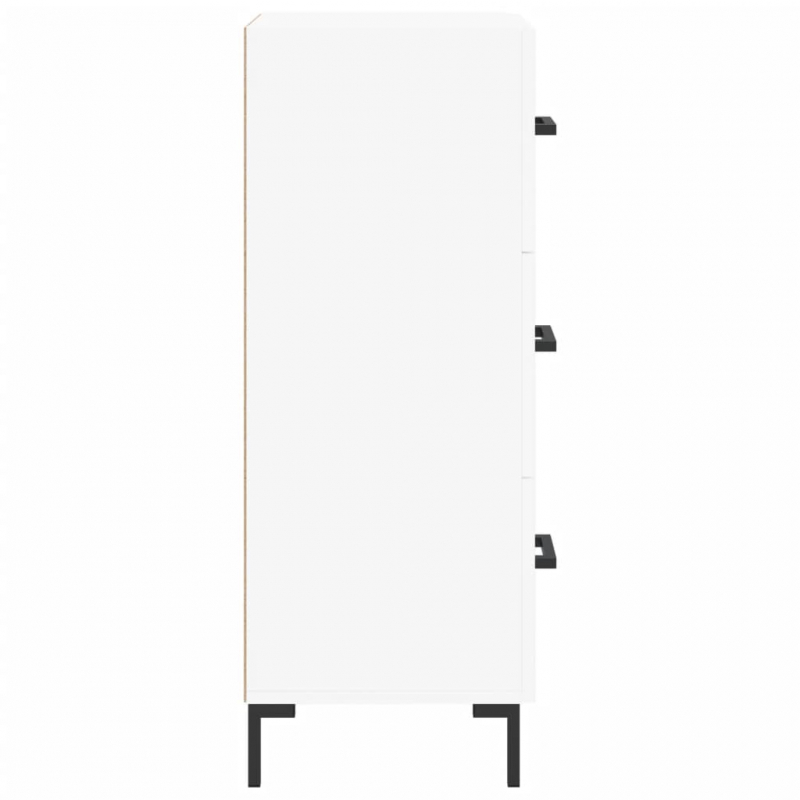 Sideboard Weiß 34,5x34x90 cm Holzwerkstoff