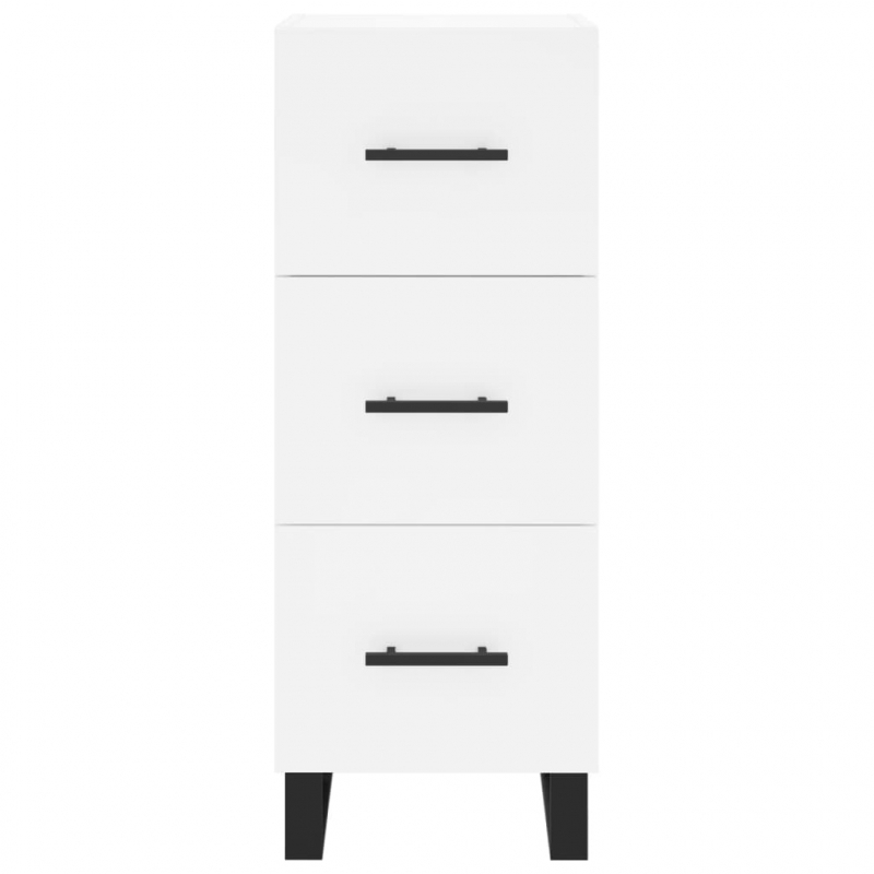 Sideboard Weiß 34,5x34x90 cm Holzwerkstoff