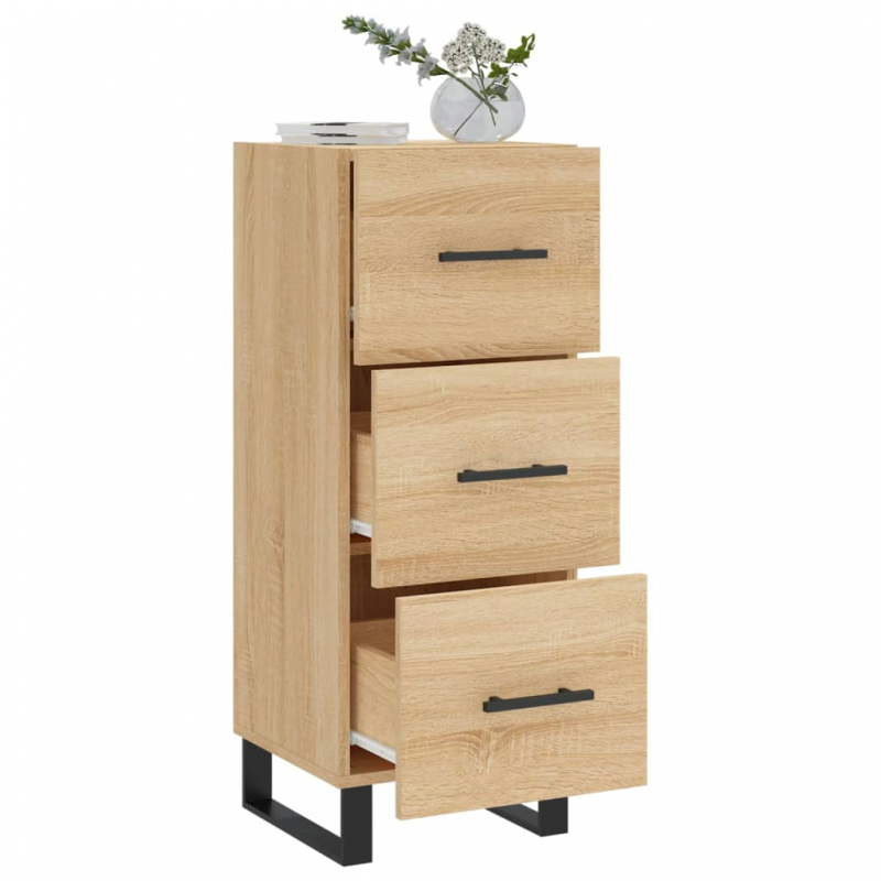 Sideboard Sonoma-Eiche 34,5x34x90 cm Holzwerkstoff