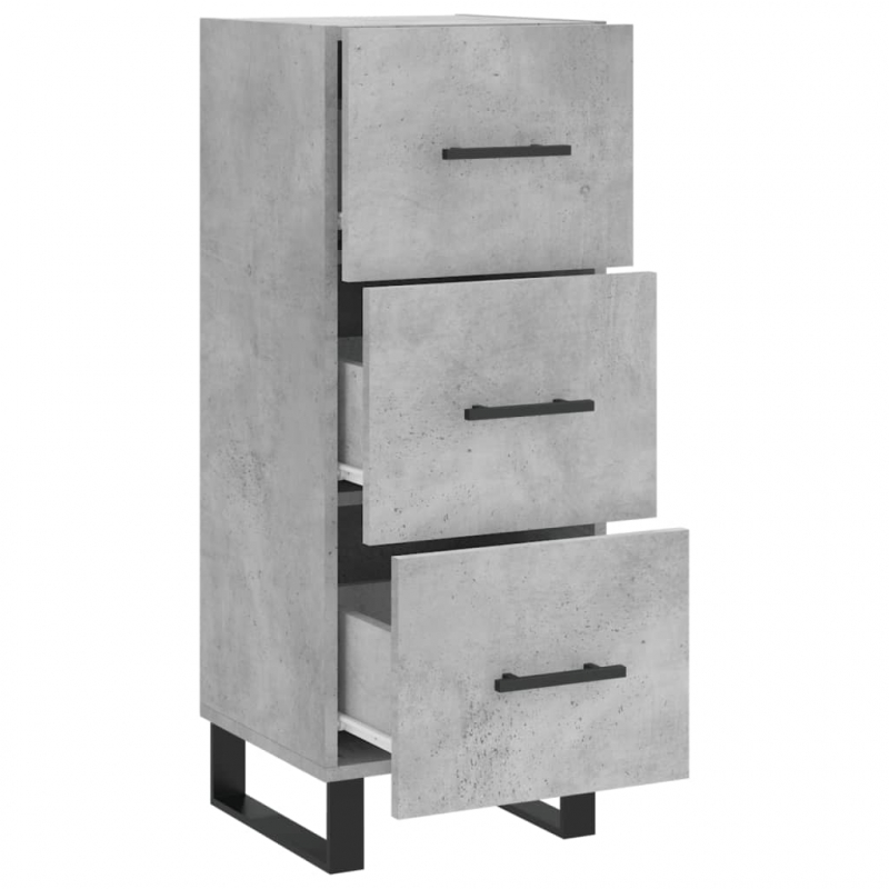 Sideboard Betongrau 34,5x34x90 cm Holzwerkstoff