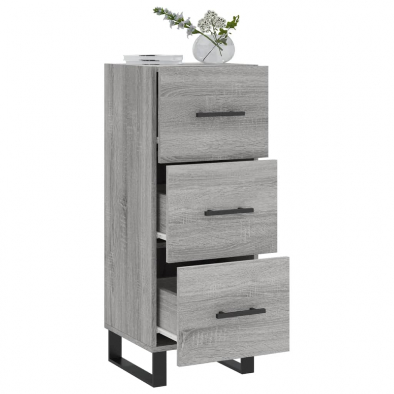 Sideboard Grau Sonoma 34,5x34x90 cm Holzwerkstoff